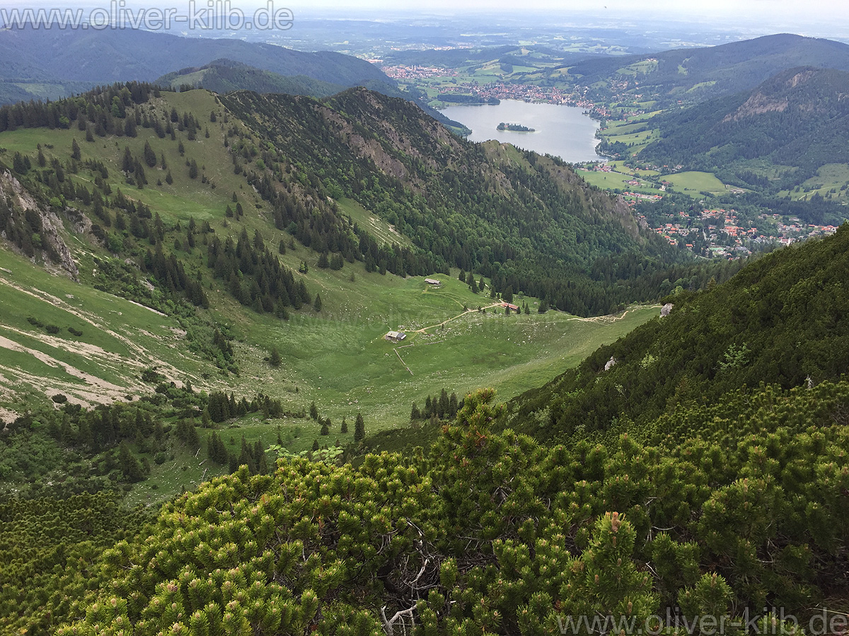 Blick von der Brecherspitz Richtung Schliersee.