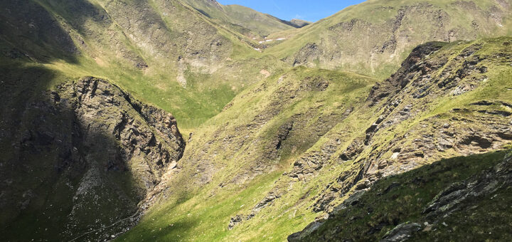 Blick zurück zum Aufstieg.