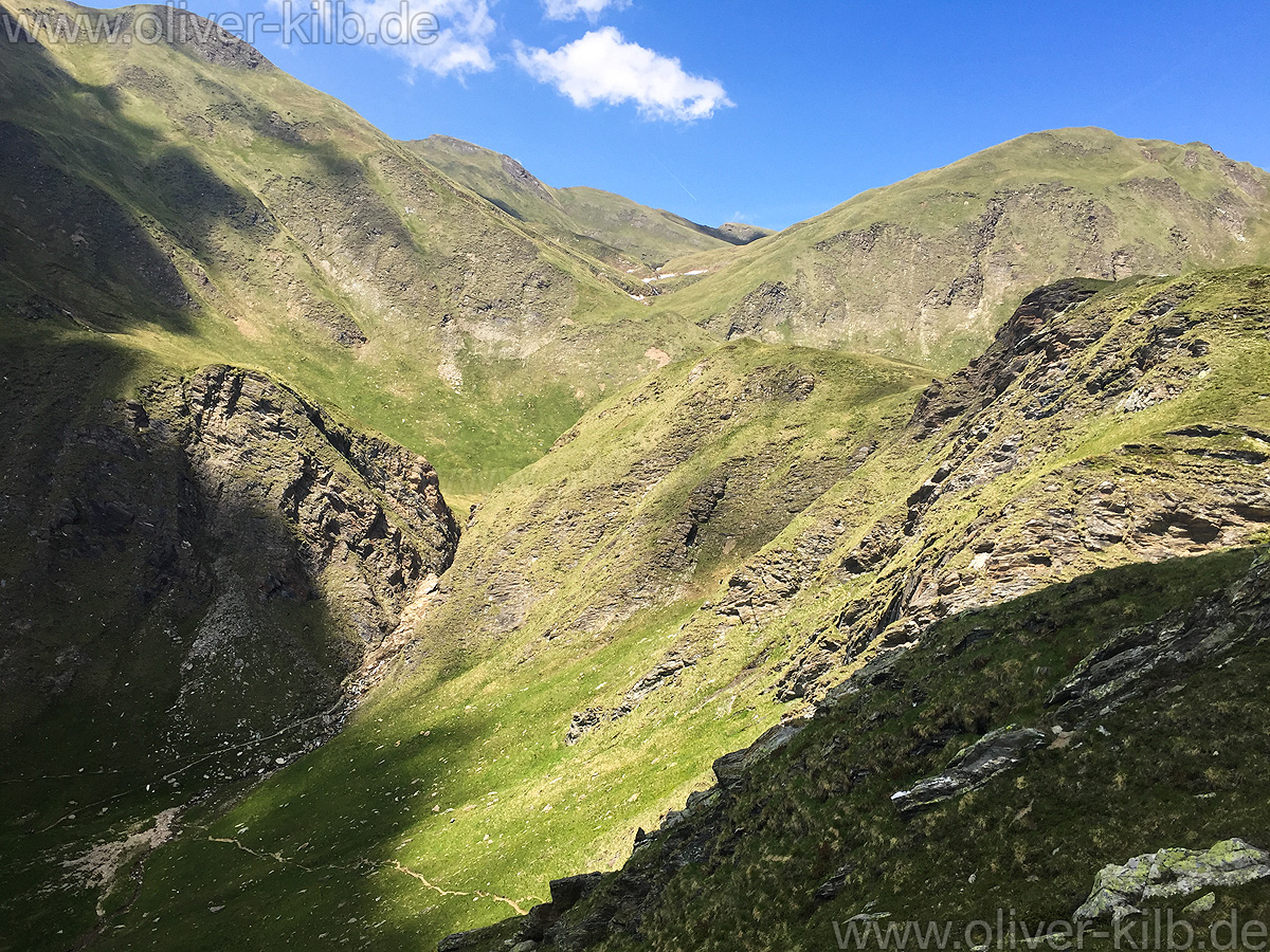 Blick zurück zum Aufstieg.