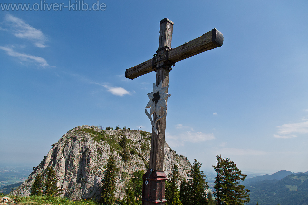 Am Gipfel des Heubergs.