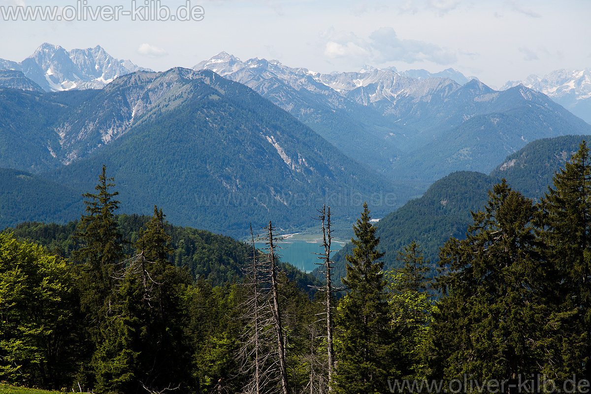 Von der Hochalm zum Sylvensteinspeicher.