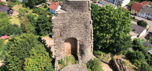 Blick vom Turm der Kirkeler Burg.