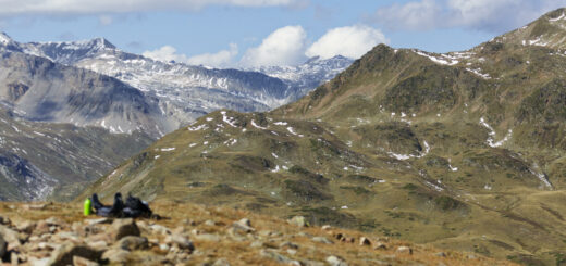 Auf dem Watles, Blick Richtung Sesvennahütte.