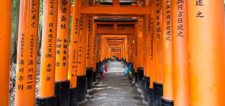 Im Fushimi-Inari Schreib.