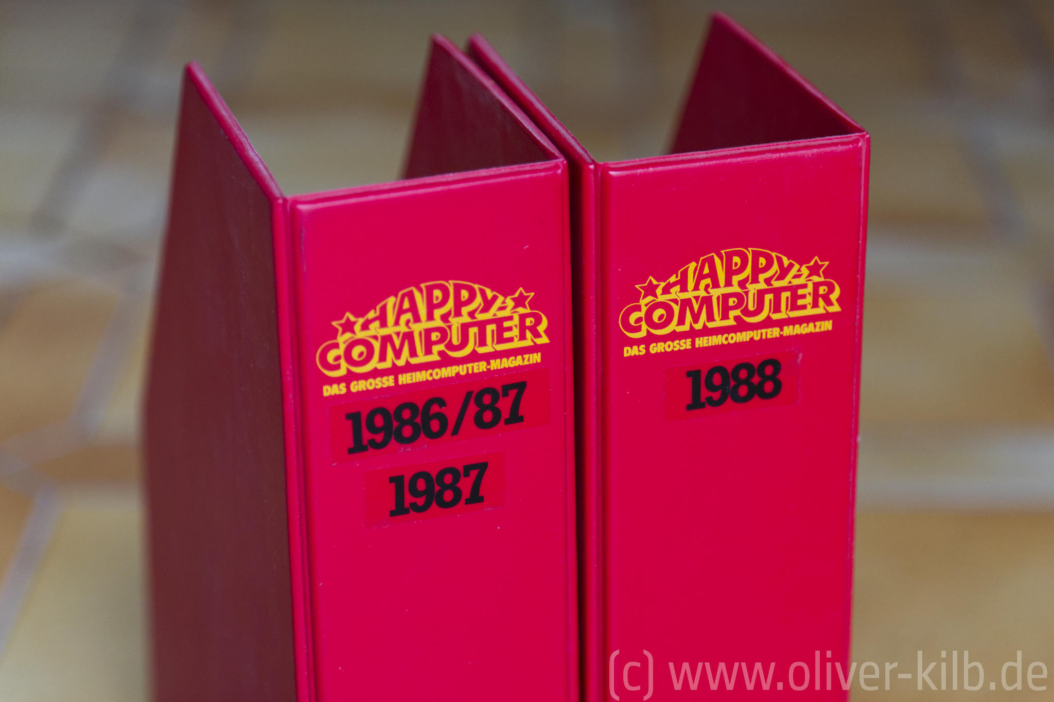 Happy Computer Zeitschriftenordner 1986.