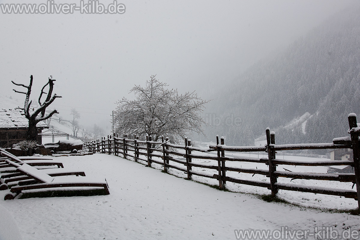 Schnee an Ostern.